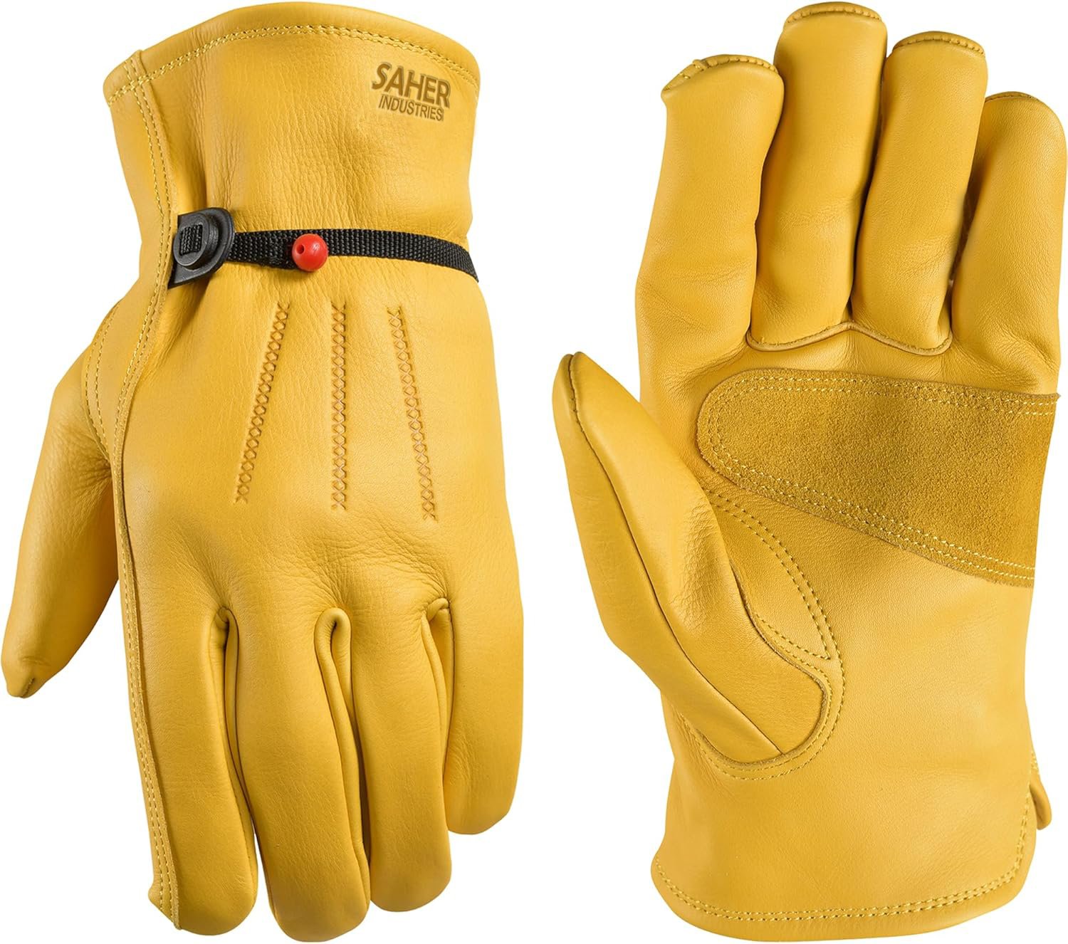 Premium Grain Cowhide Leather Work Glove